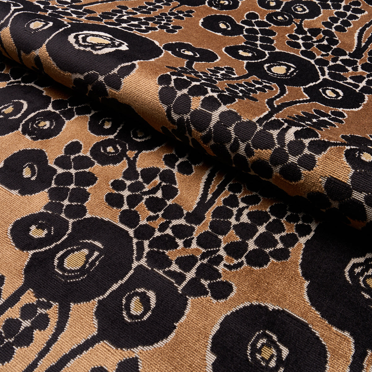 Purchase 84790 | Emelie Velvet, Bronze & Noir - Schumacher Fabric