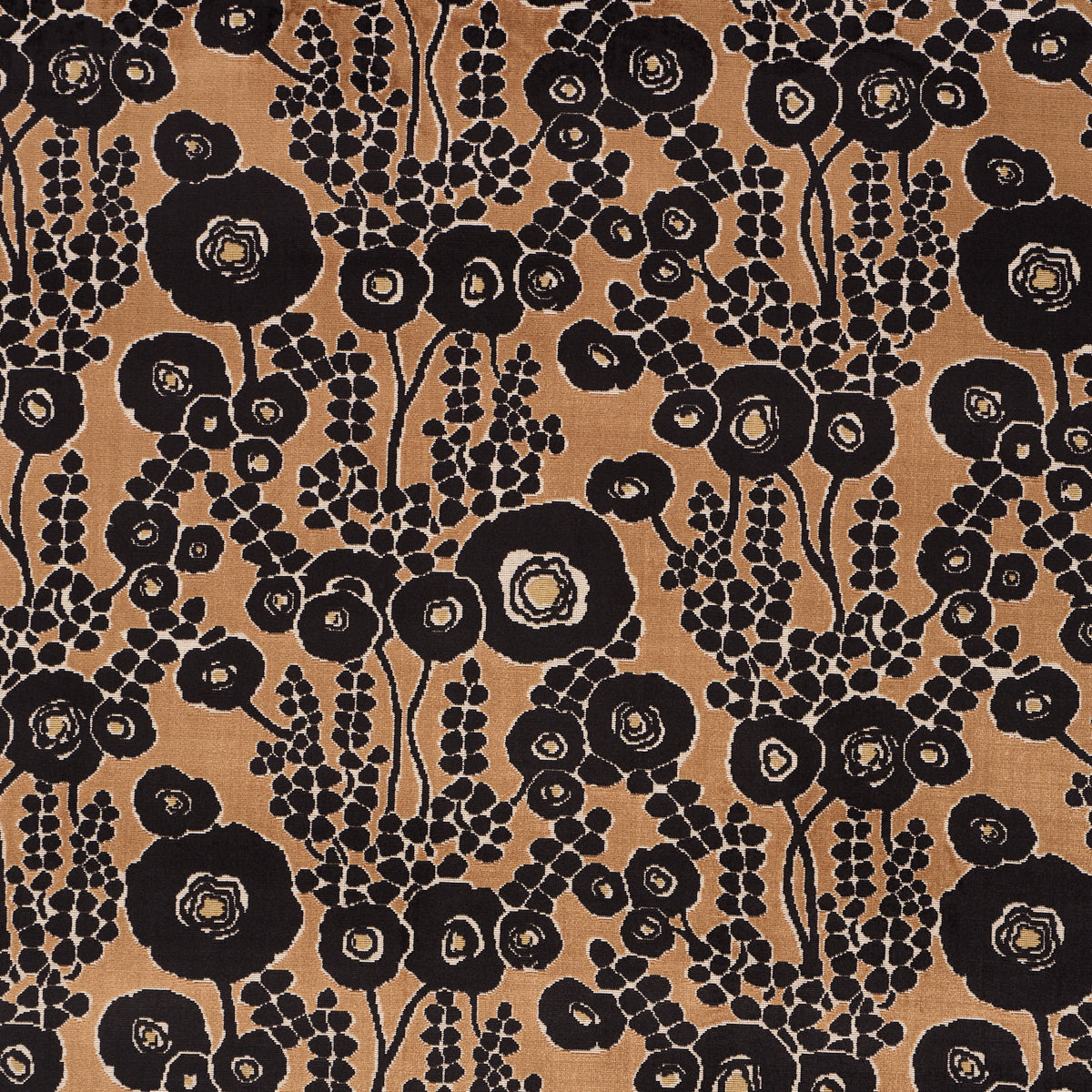 Purchase 84790 | Emelie Velvet, Bronze & Noir - Schumacher Fabric
