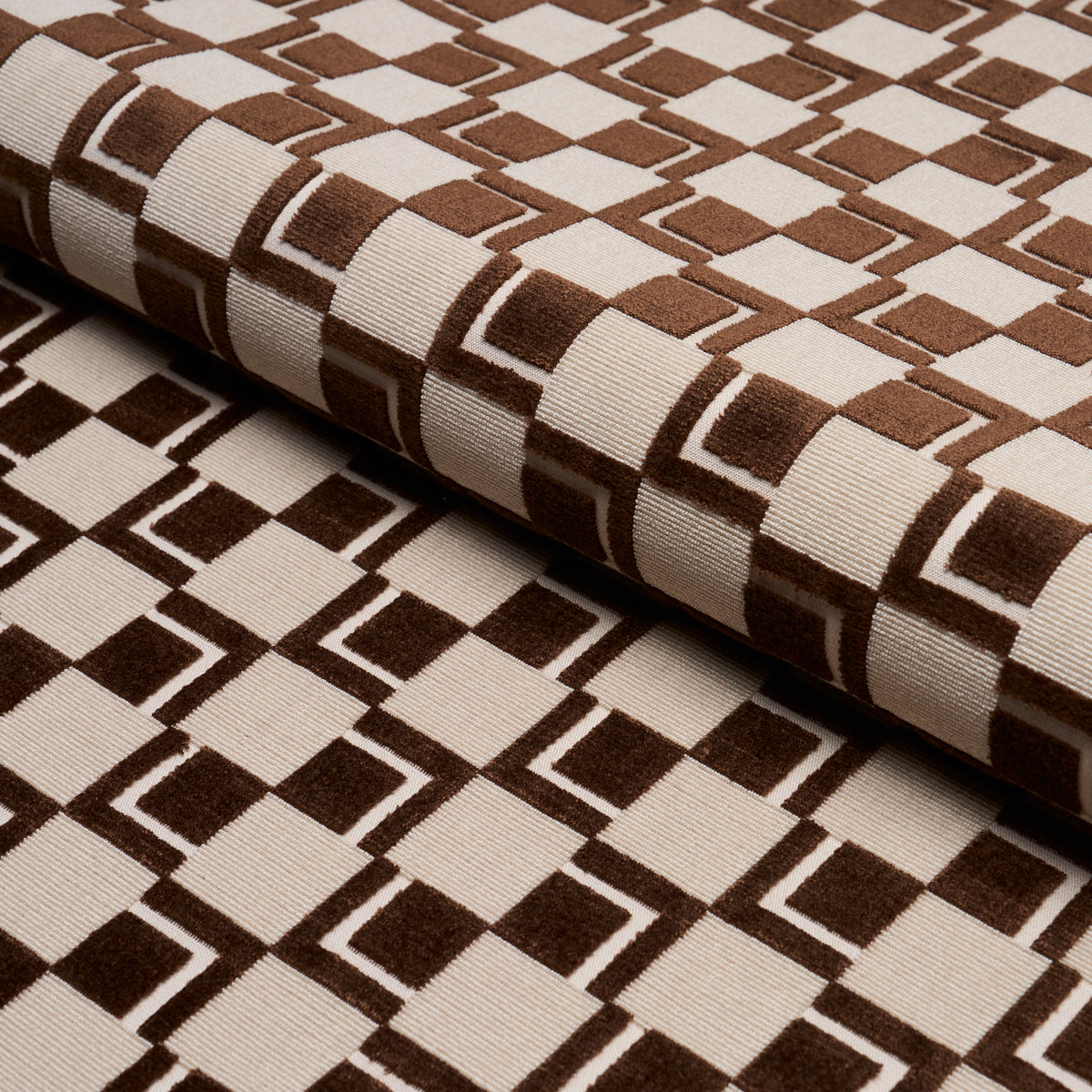 Purchase 84801 | Edison Velvet, Chestnut - Schumacher Fabric