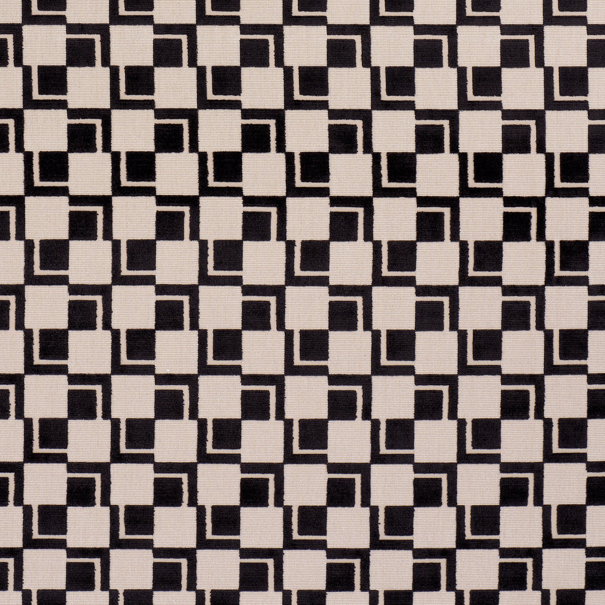 Purchase 84802 | Edison Velvet, Noir - Schumacher Fabric