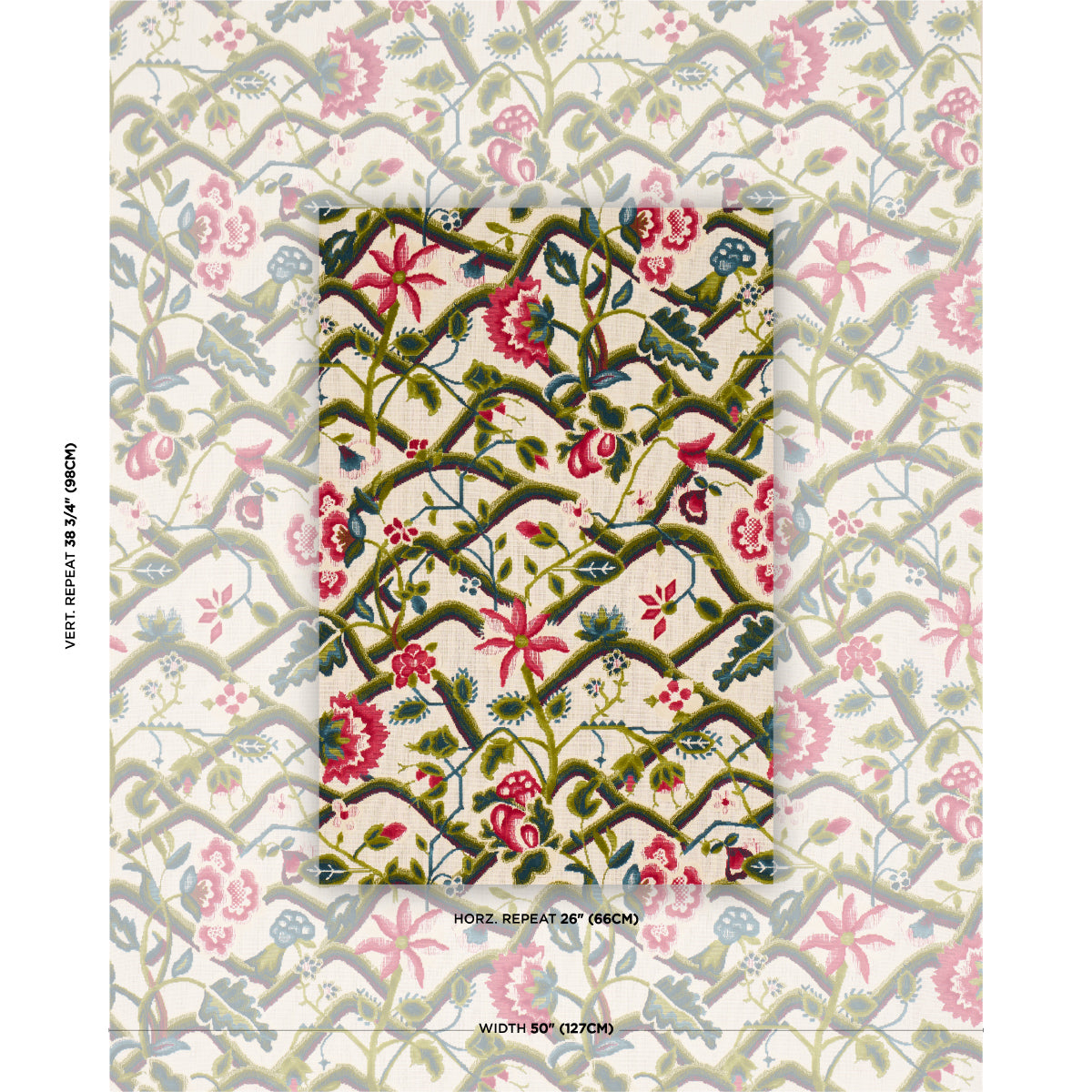 Purchase 84820 | Jacobean Garden Velvet, Mulberry & Leaf - Schumacher Fabric