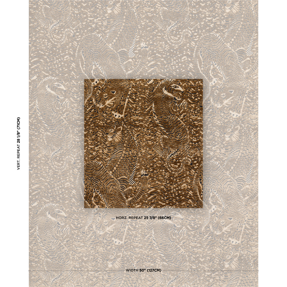 Purchase 84830 | Tigress Velvet, Gold - Schumacher Fabric