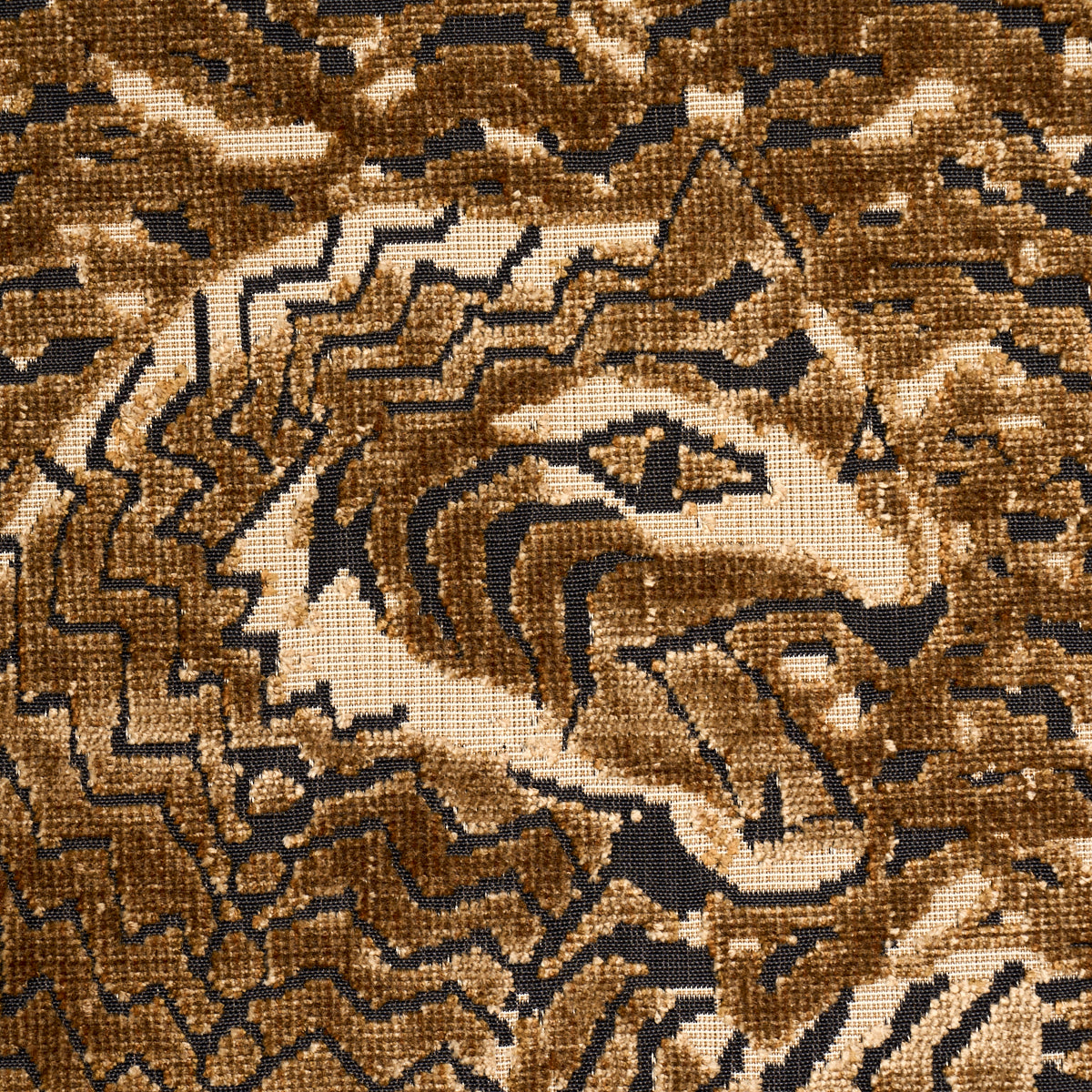 Purchase 84830 | Tigress Velvet, Gold - Schumacher Fabric