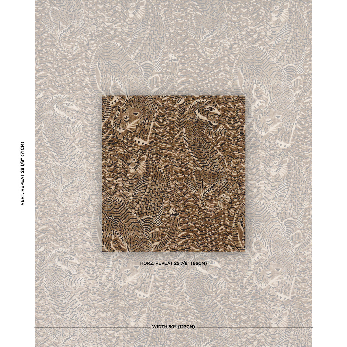 Purchase 84831 | Tigress Velvet, Champagne - Schumacher Fabric