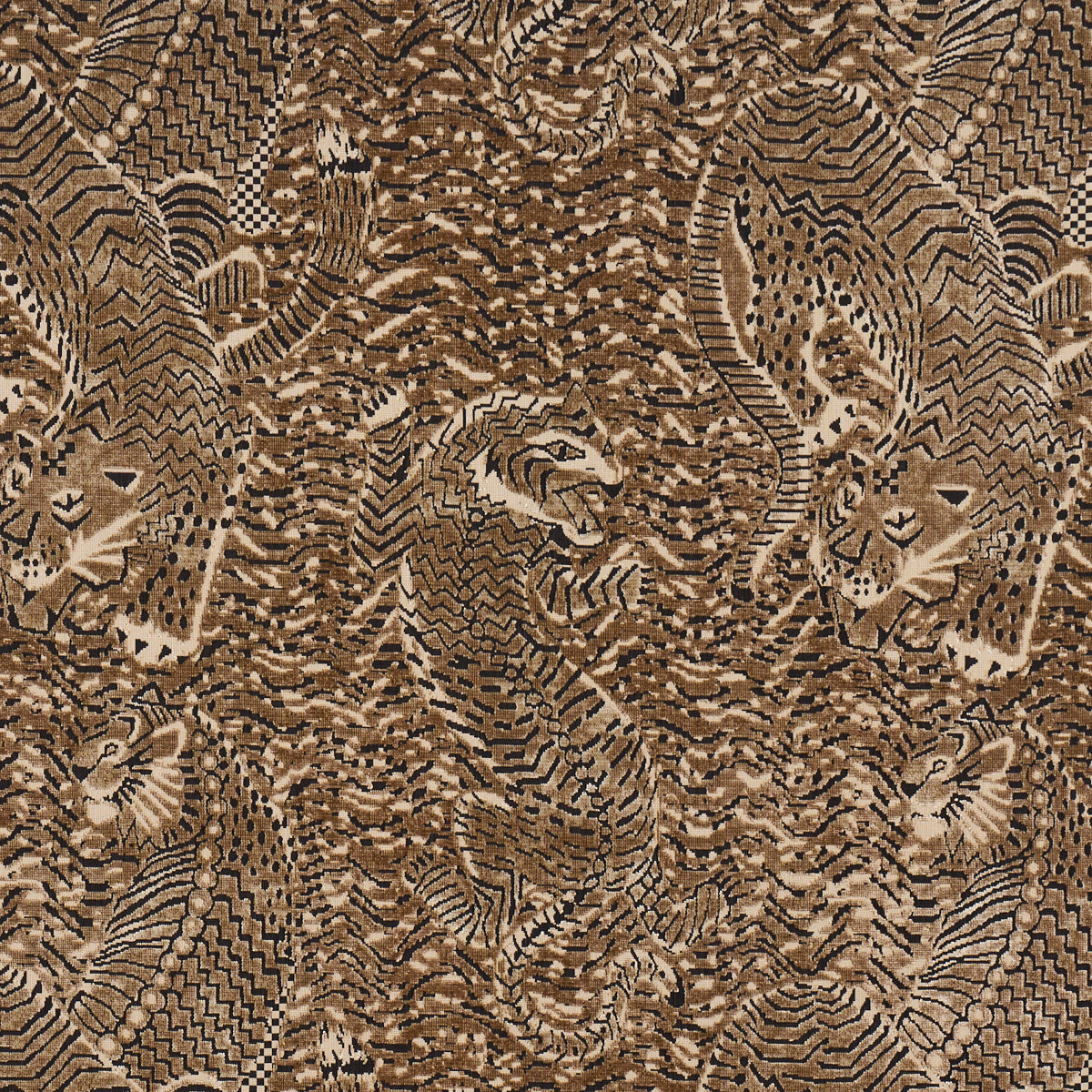 Purchase 84831 | Tigress Velvet, Champagne - Schumacher Fabric