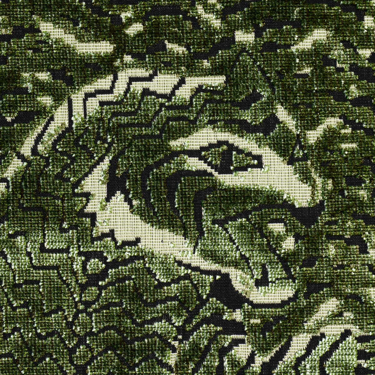 Purchase 84832 | Tigress Velvet, Malachite - Schumacher Fabric