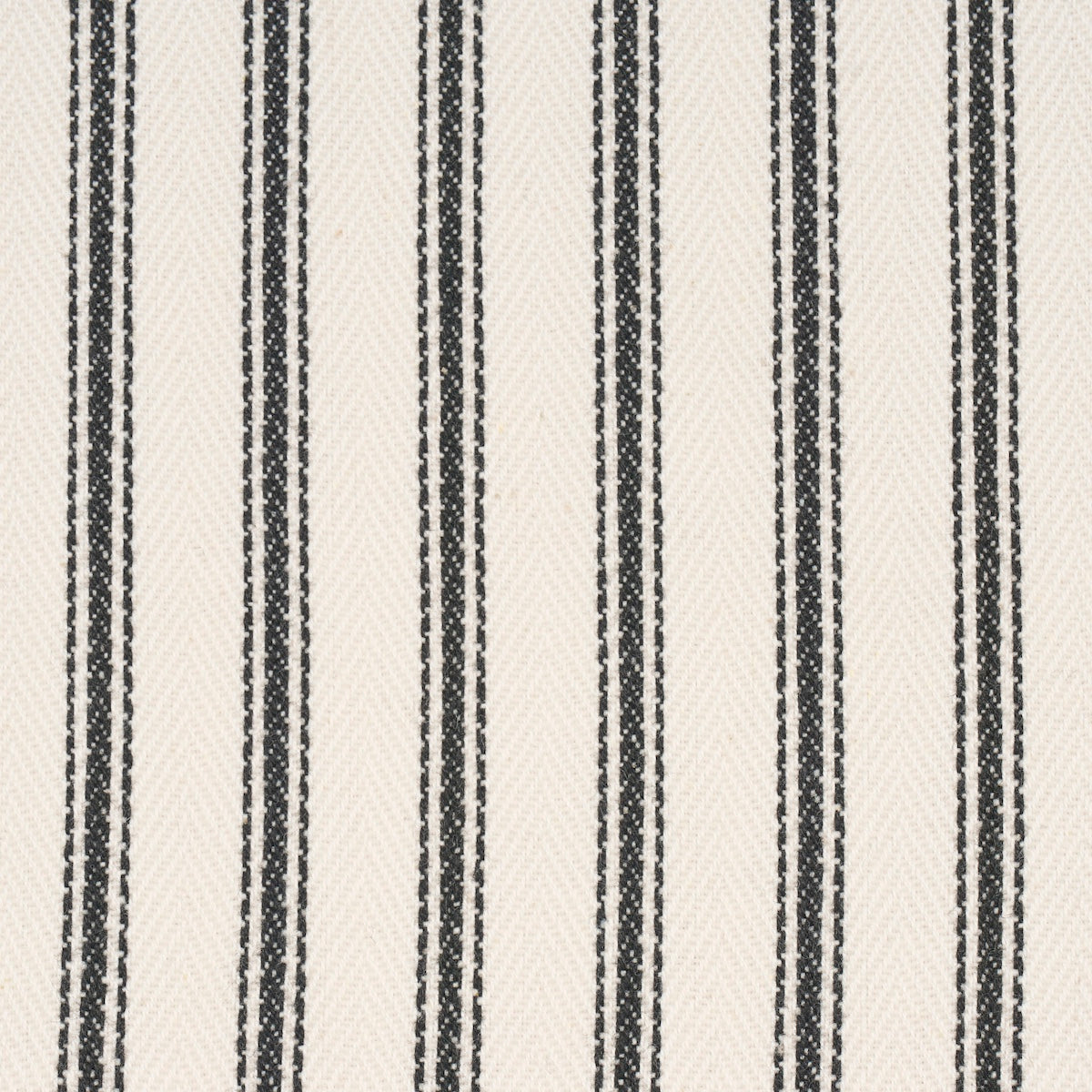 Purchase 84860 | Griffin Ticking Stripe, Black & White - Schumacher Fabric