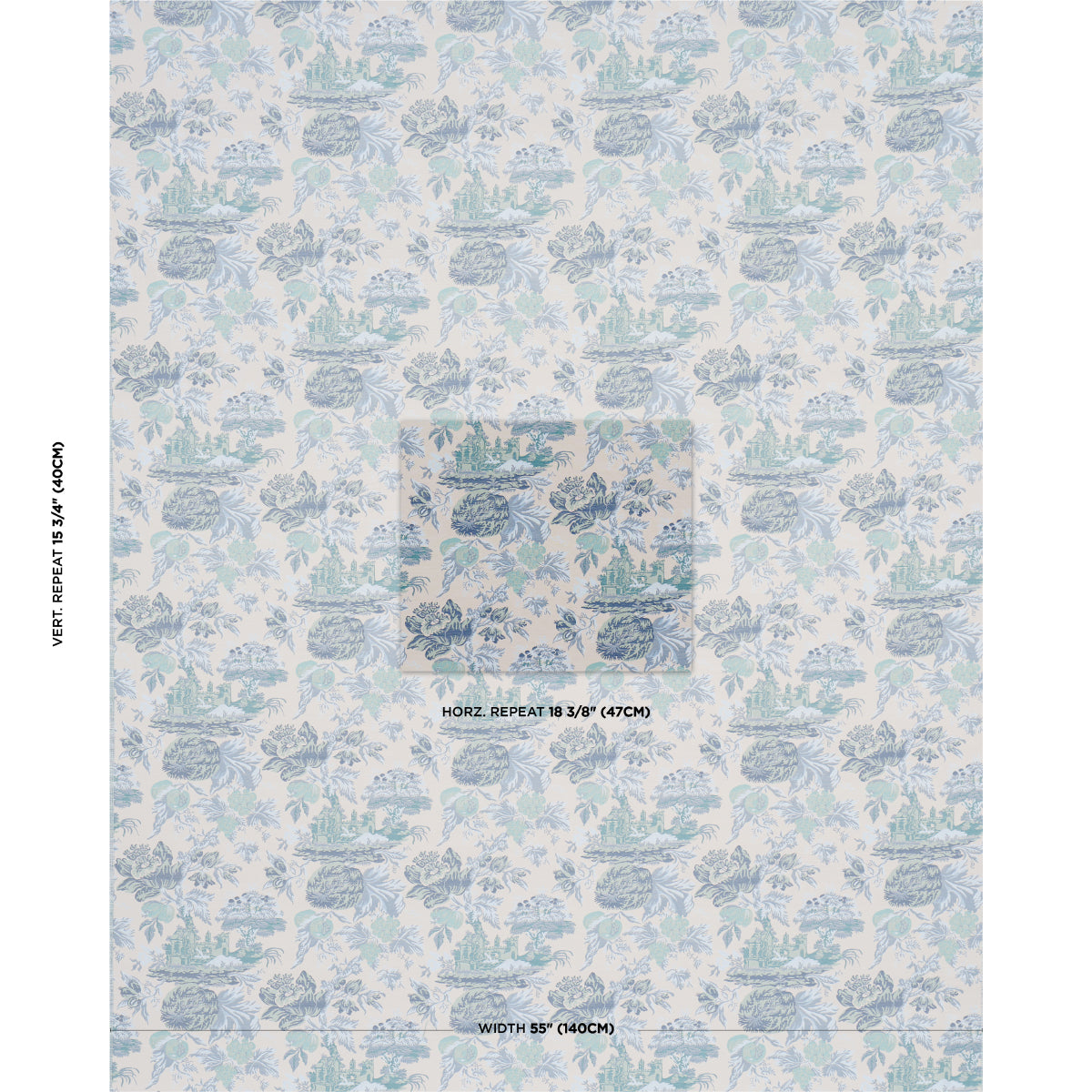 Purchase 84880 | Jardin De Louis, Delft - Schumacher Fabric