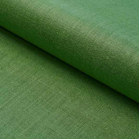 Purchase 84965 | Leo Glazed Linen, Leaf - Schumacher Fabric