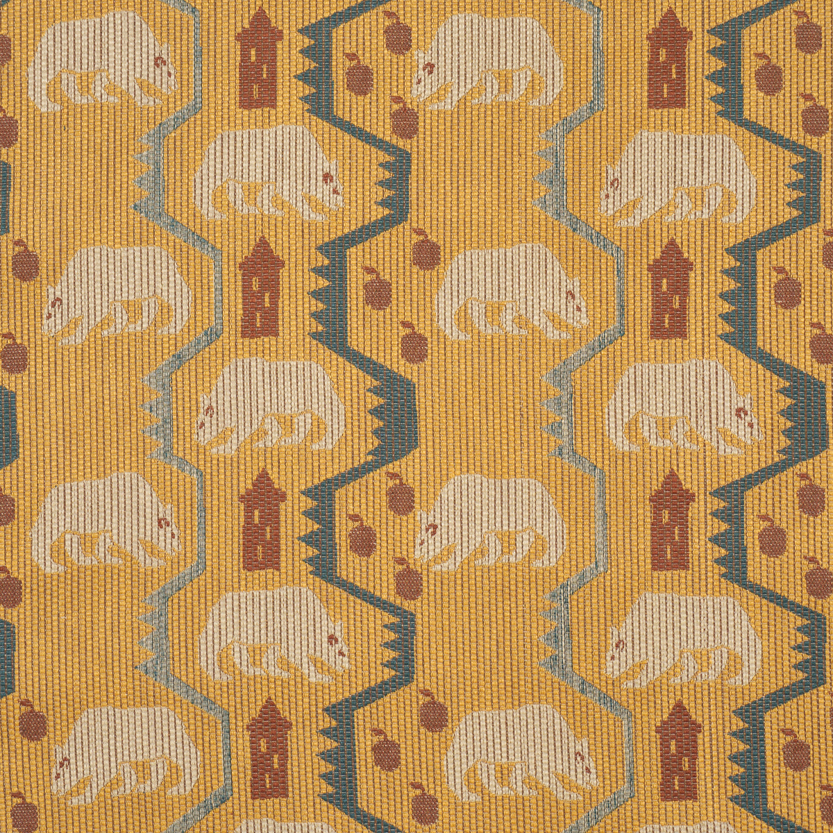 Purchase 84980 | Bear Brigade, Ochre - Schumacher Fabric