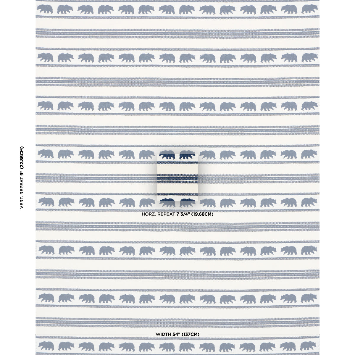 Purchase 84990 | Koda Stripe, Indigo - Schumacher Fabric