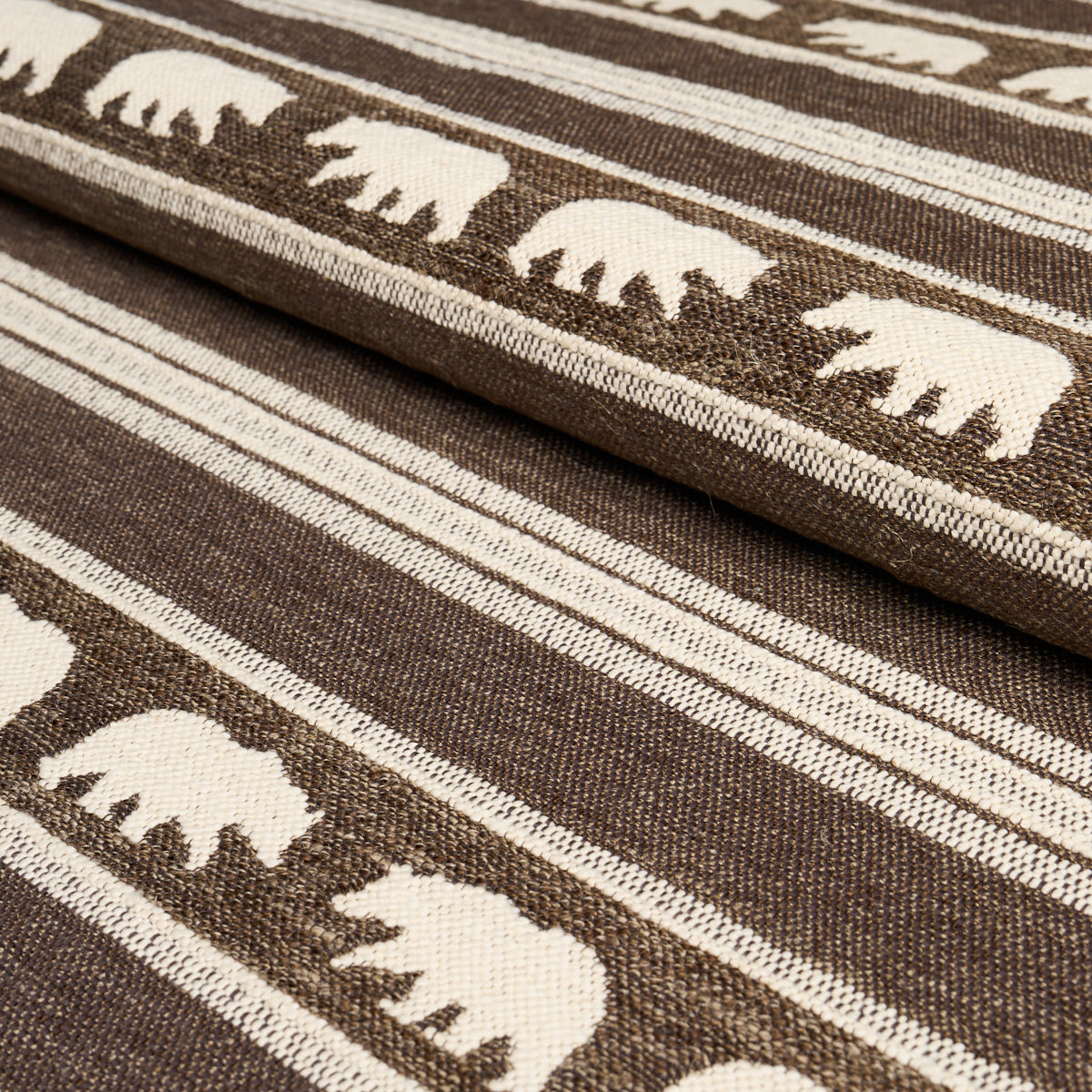 Purchase 84991 | Koda Stripe, Coffee - Schumacher Fabric