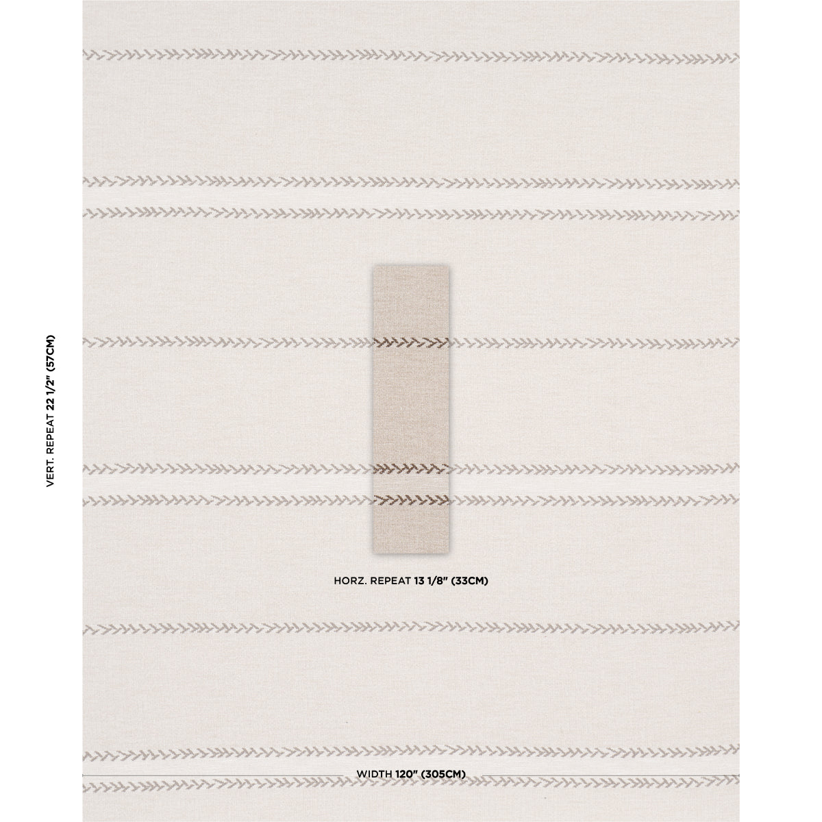 Purchase 85050 | Plains Stripe Casement, Flax - Schumacher Fabric
