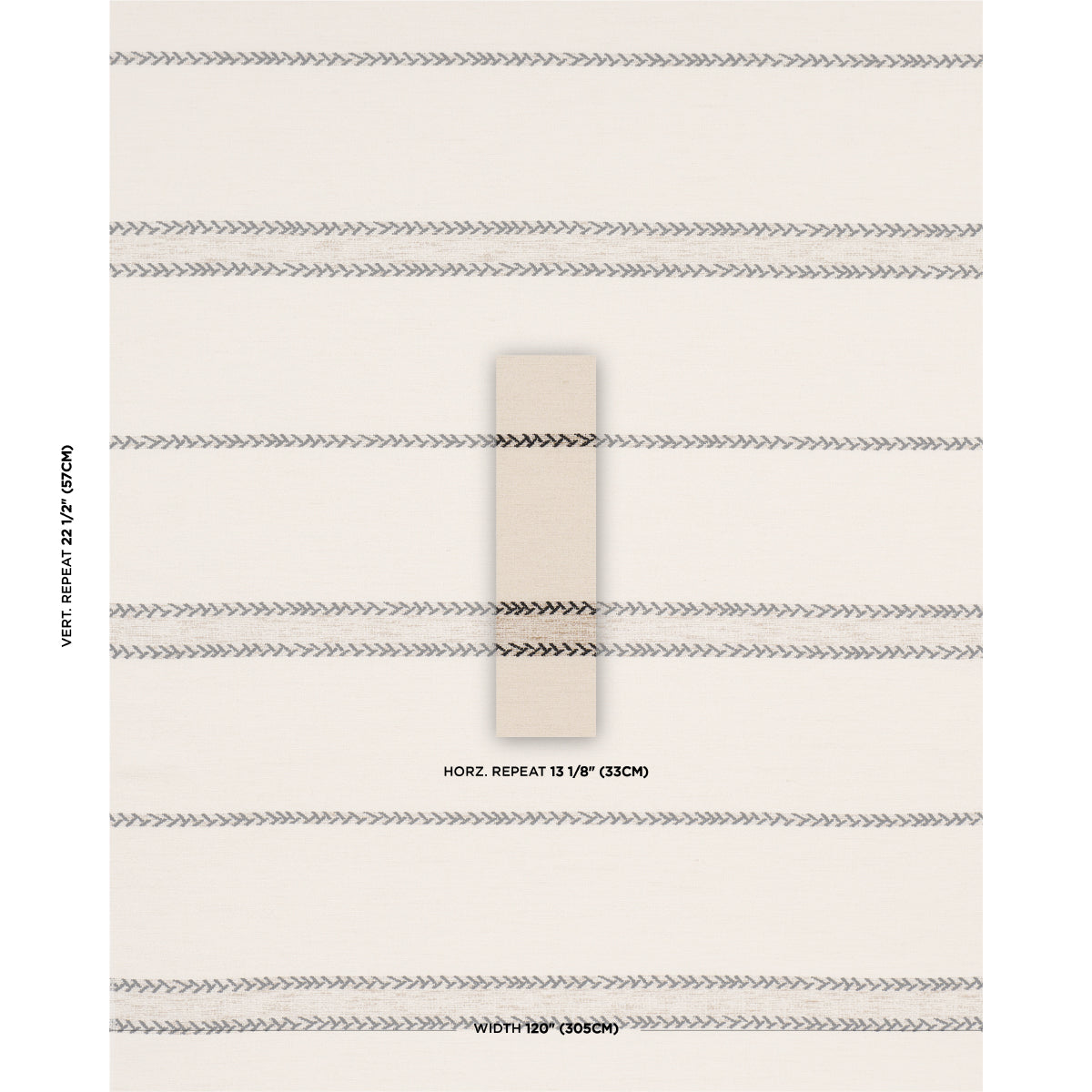 Purchase 85051 | Plains Stripe Casement, Graphite - Schumacher Fabric