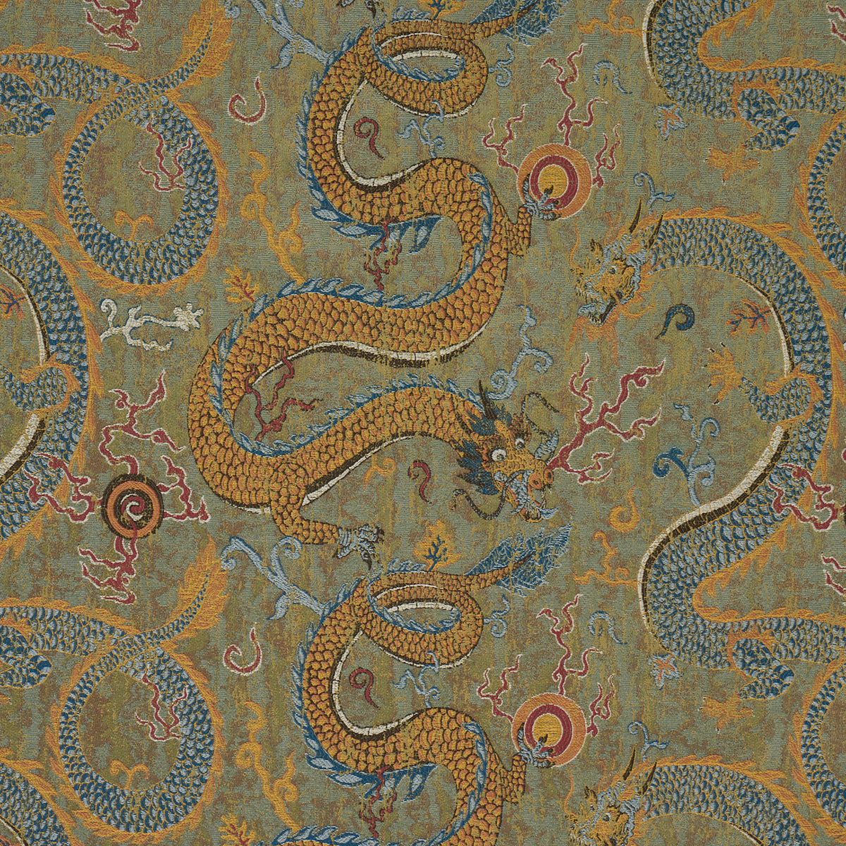 Purchase 85090 | Serpentine Dragon, Multi - Schumacher Fabric