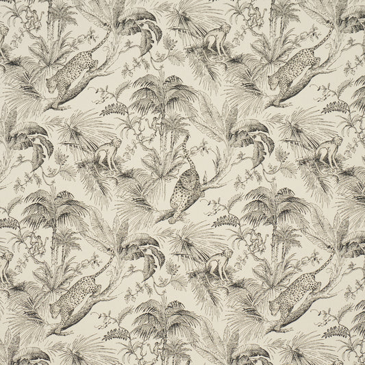 Purchase 85100 | Forest Canopy, Black & Ivory - Schumacher Fabric