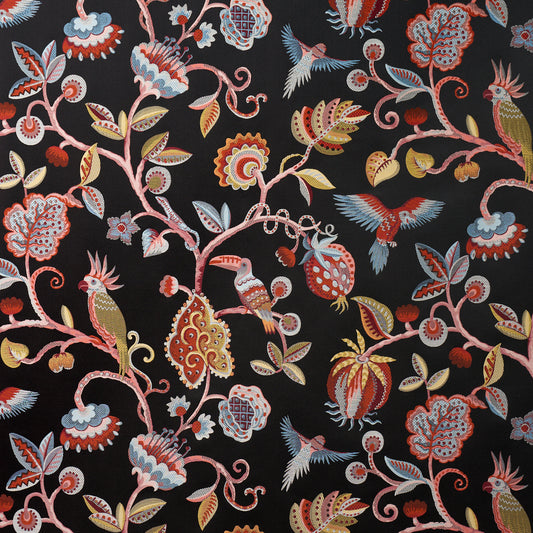 Purchase 85110 | Birds Of Paradise, Noir - Schumacher Fabric