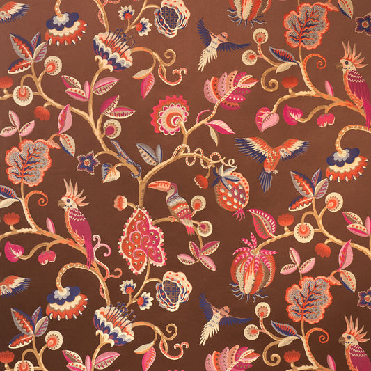 Purchase 85111 | Birds Of Paradise, Chestnut - Schumacher Fabric
