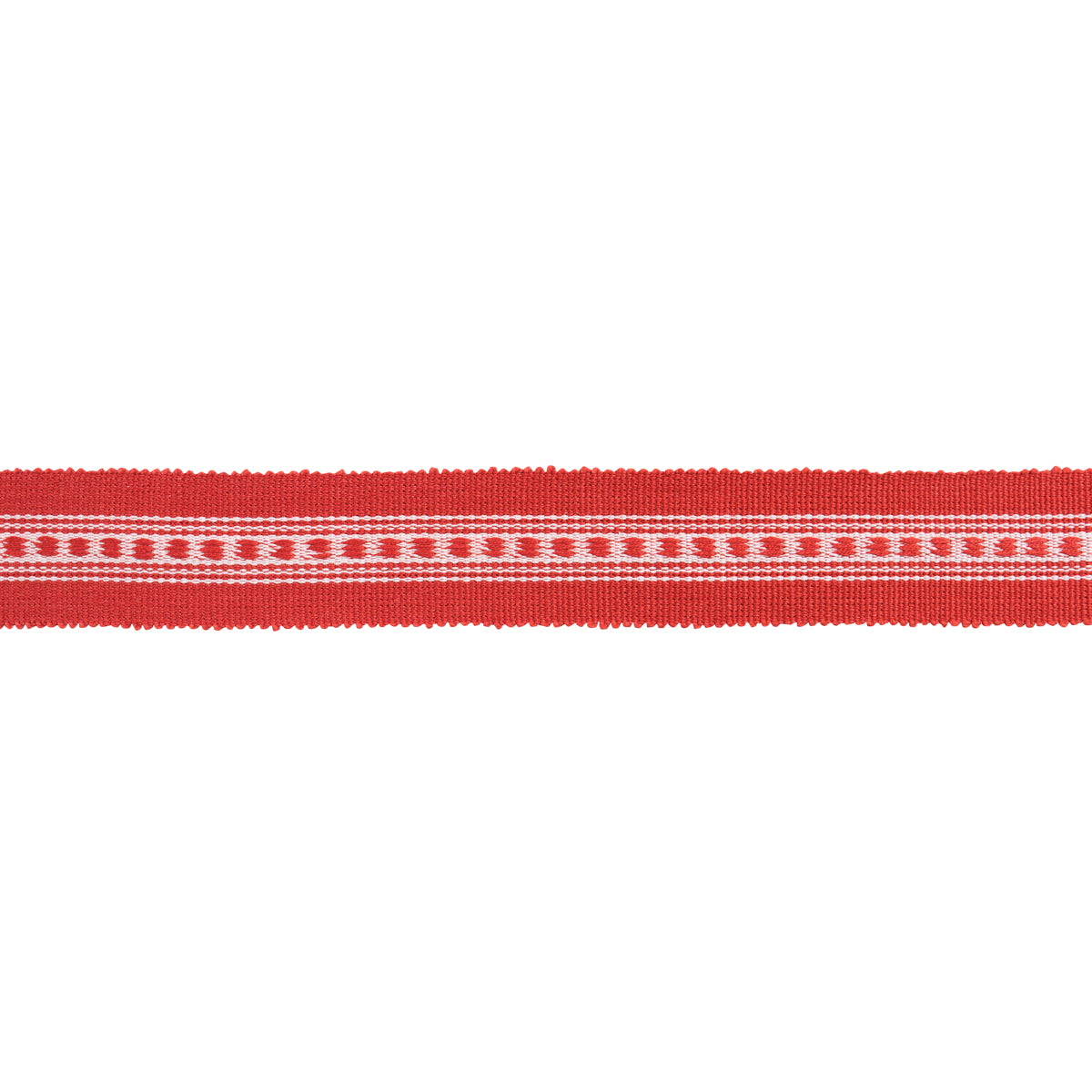 Purchase 85170 | Lubeck Tape Narrow, Red - Schumacher Trim