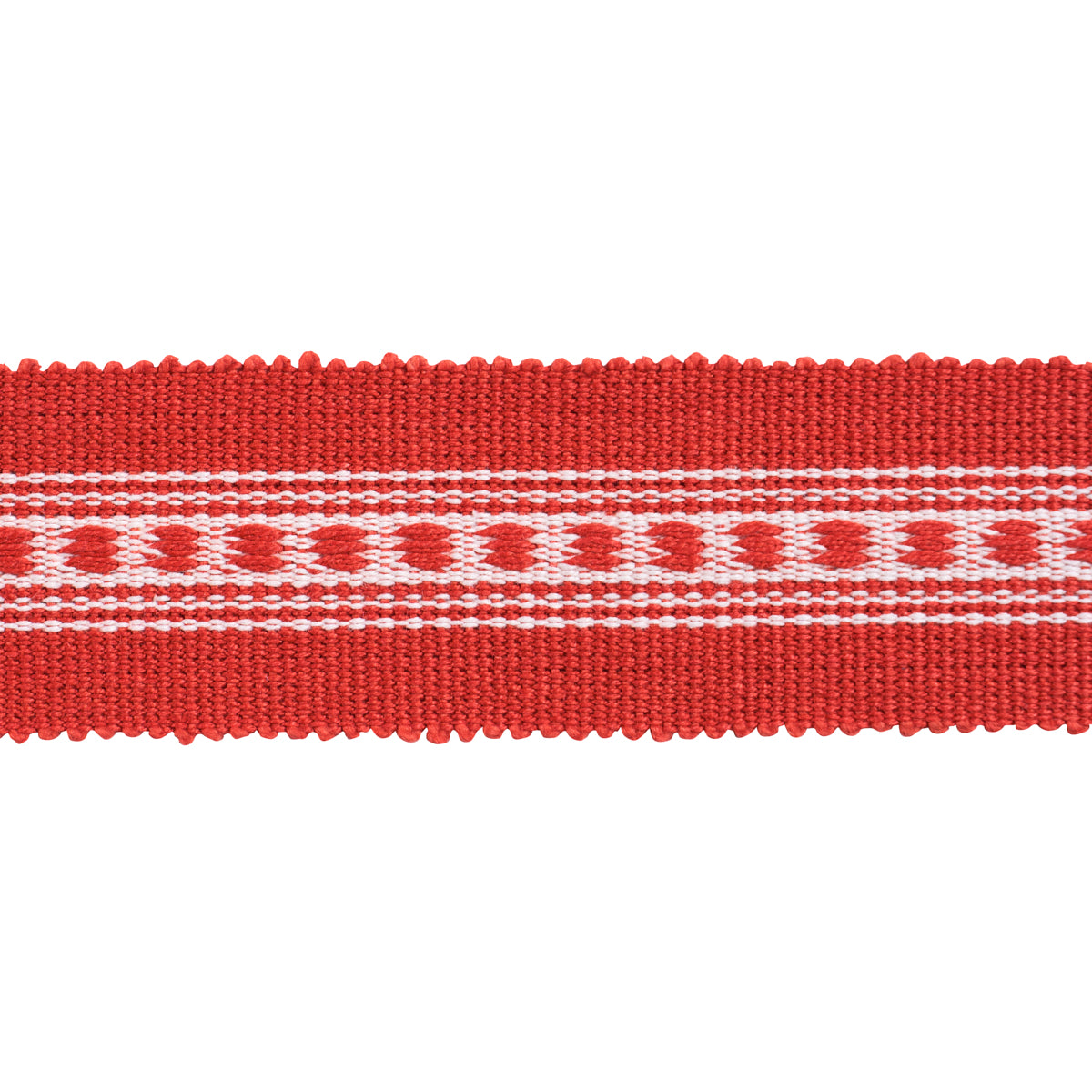 Purchase 85170 | Lubeck Tape Narrow, Red - Schumacher Trim