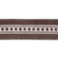 Purchase 85172 | Lubeck Tape Narrow, Brown - Schumacher Trim