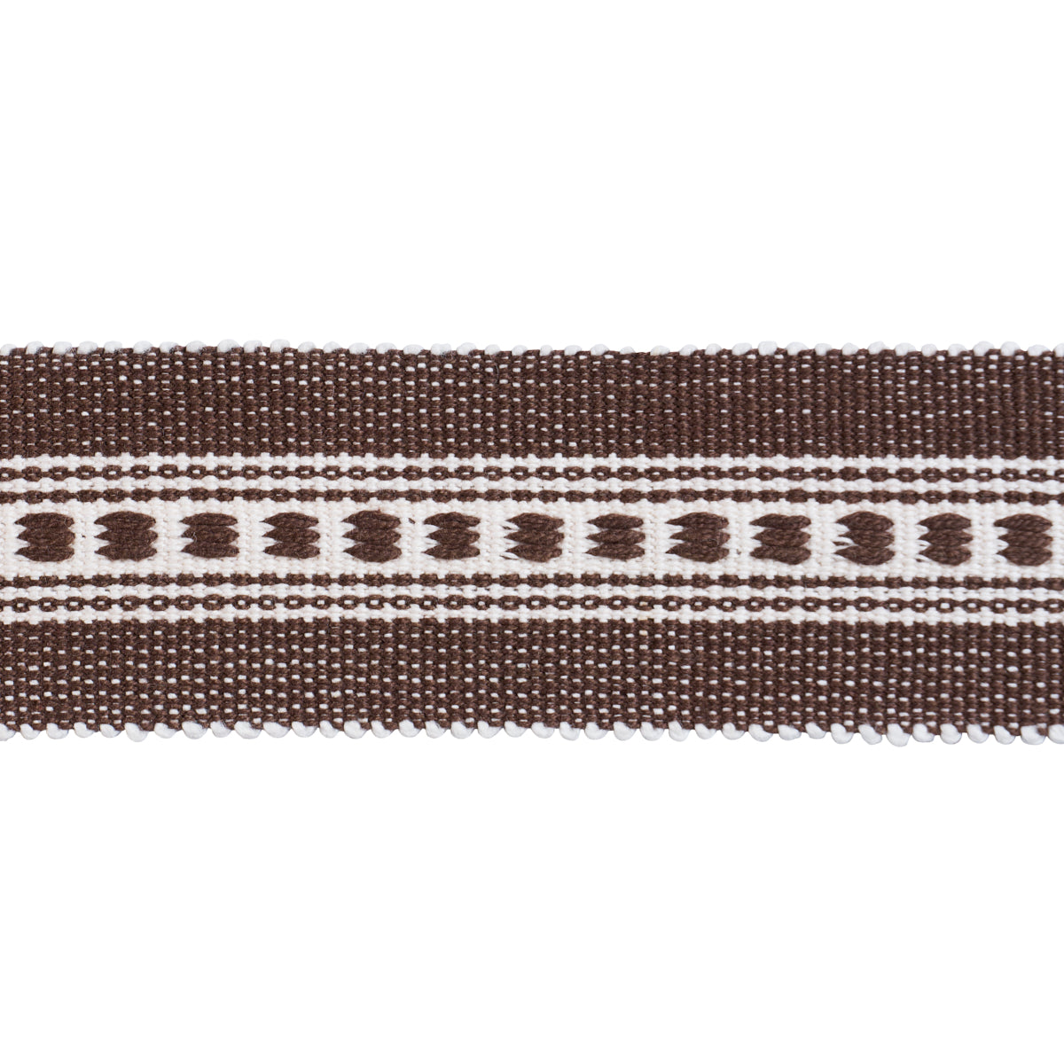 Purchase 85172 | Lubeck Tape Narrow, Brown - Schumacher Trim