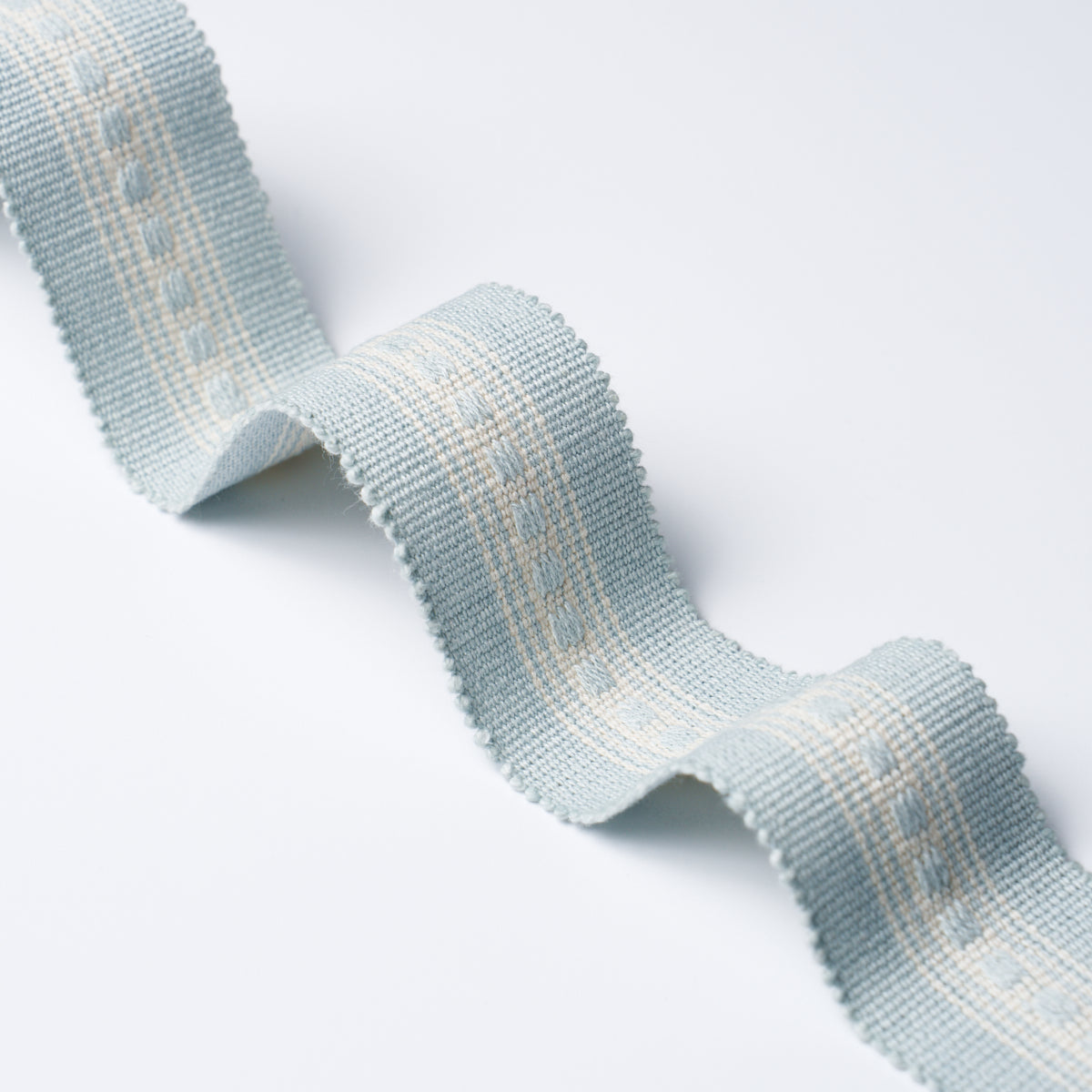 Purchase 85173 | Lubeck Tape Narrow, Sky - Schumacher Trim