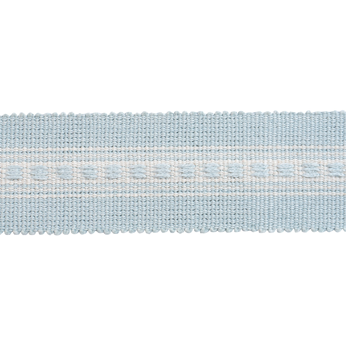 Purchase 85173 | Lubeck Tape Narrow, Sky - Schumacher Trim