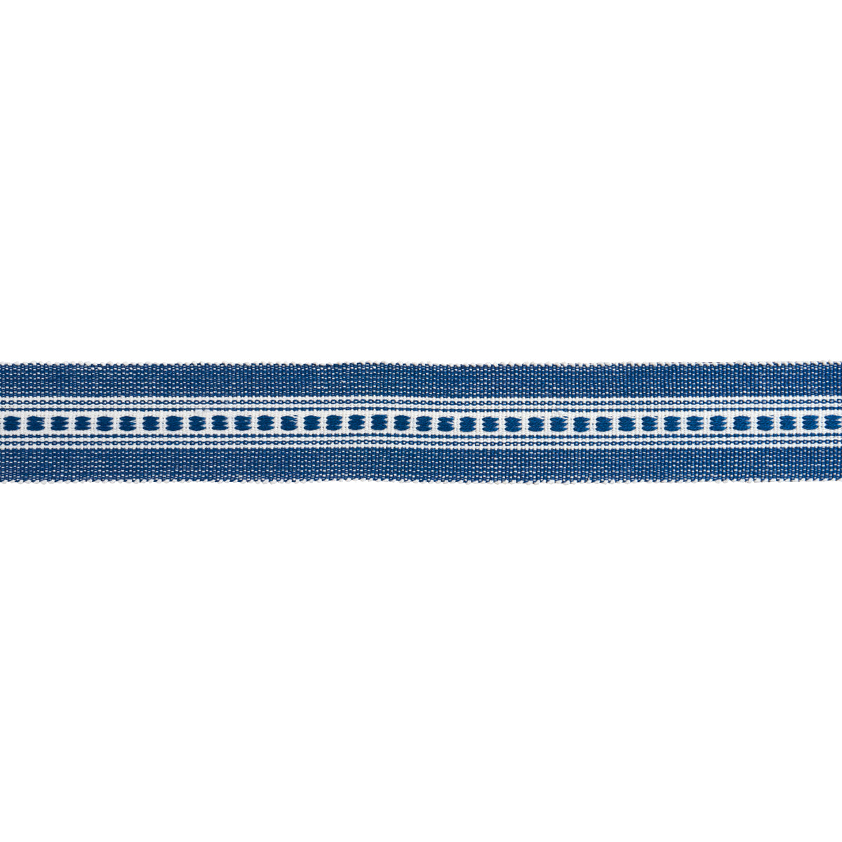 Purchase 85174 | Lubeck Tape Narrow, Navy - Schumacher Trim