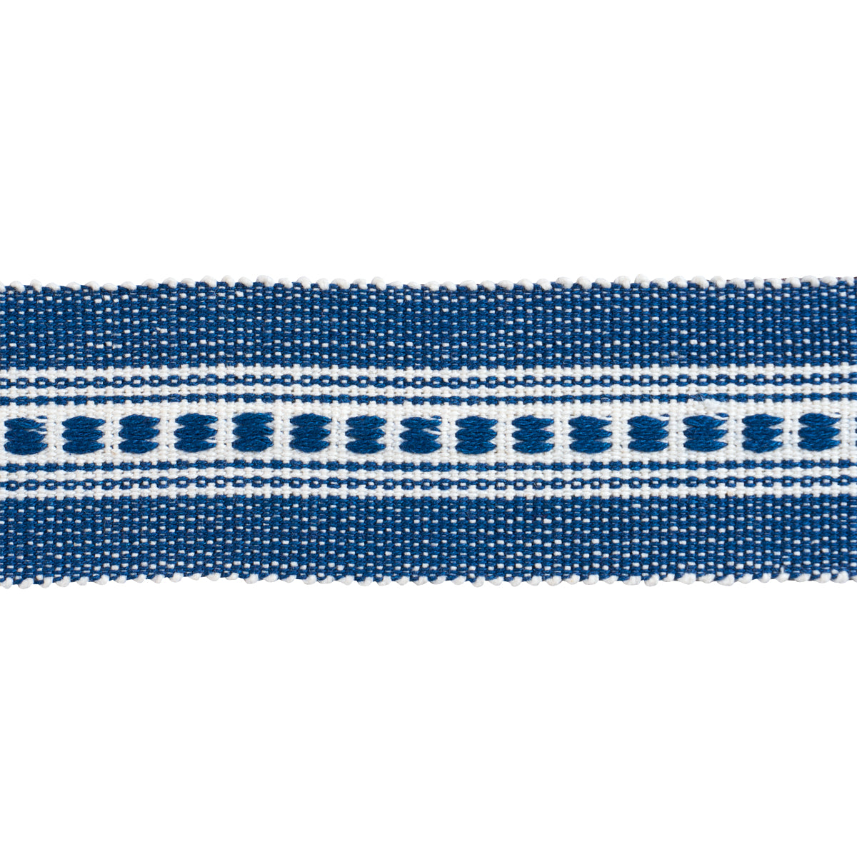Purchase 85174 | Lubeck Tape Narrow, Navy - Schumacher Trim