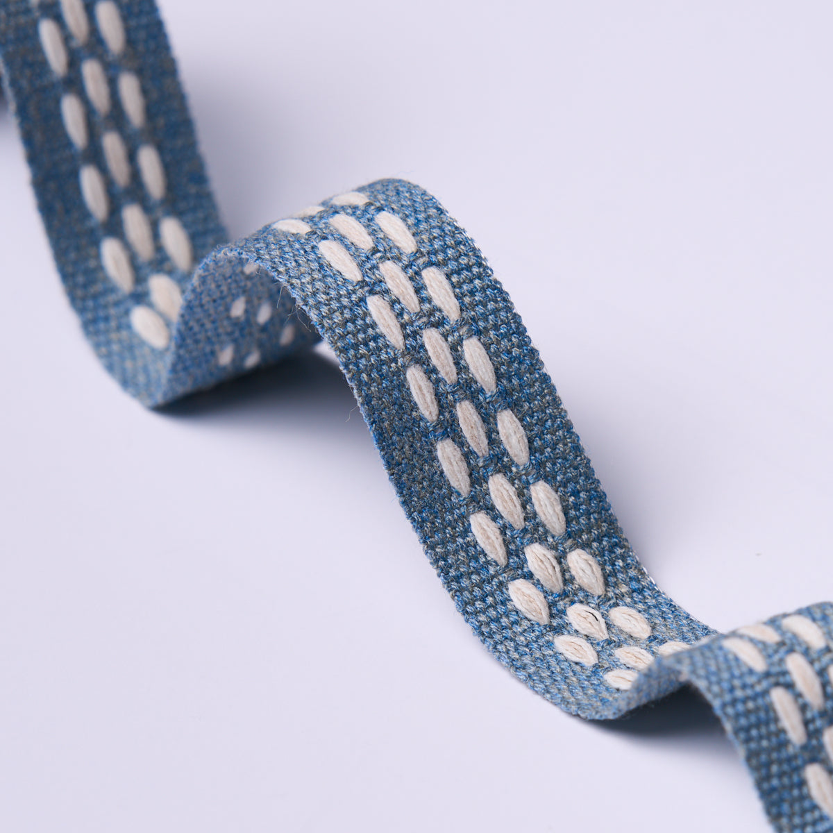 Purchase 85180 | Portola Tape Narrow Indoor/Outdoor, Sky - Schumacher Trim