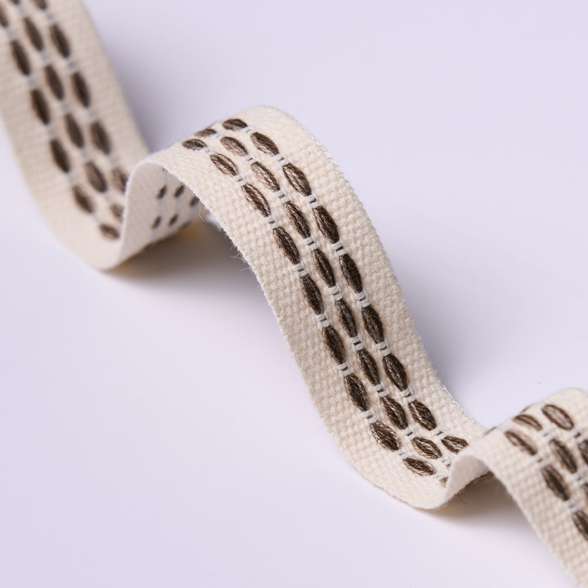 Purchase 85185 | Portola Tape Narrow Indoor/Outdoor, Pebble - Schumacher Trim