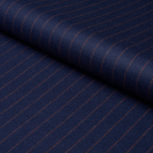 Purchase 85280 | Boyd Wool Pinstripe, Navy - Schumacher Fabric