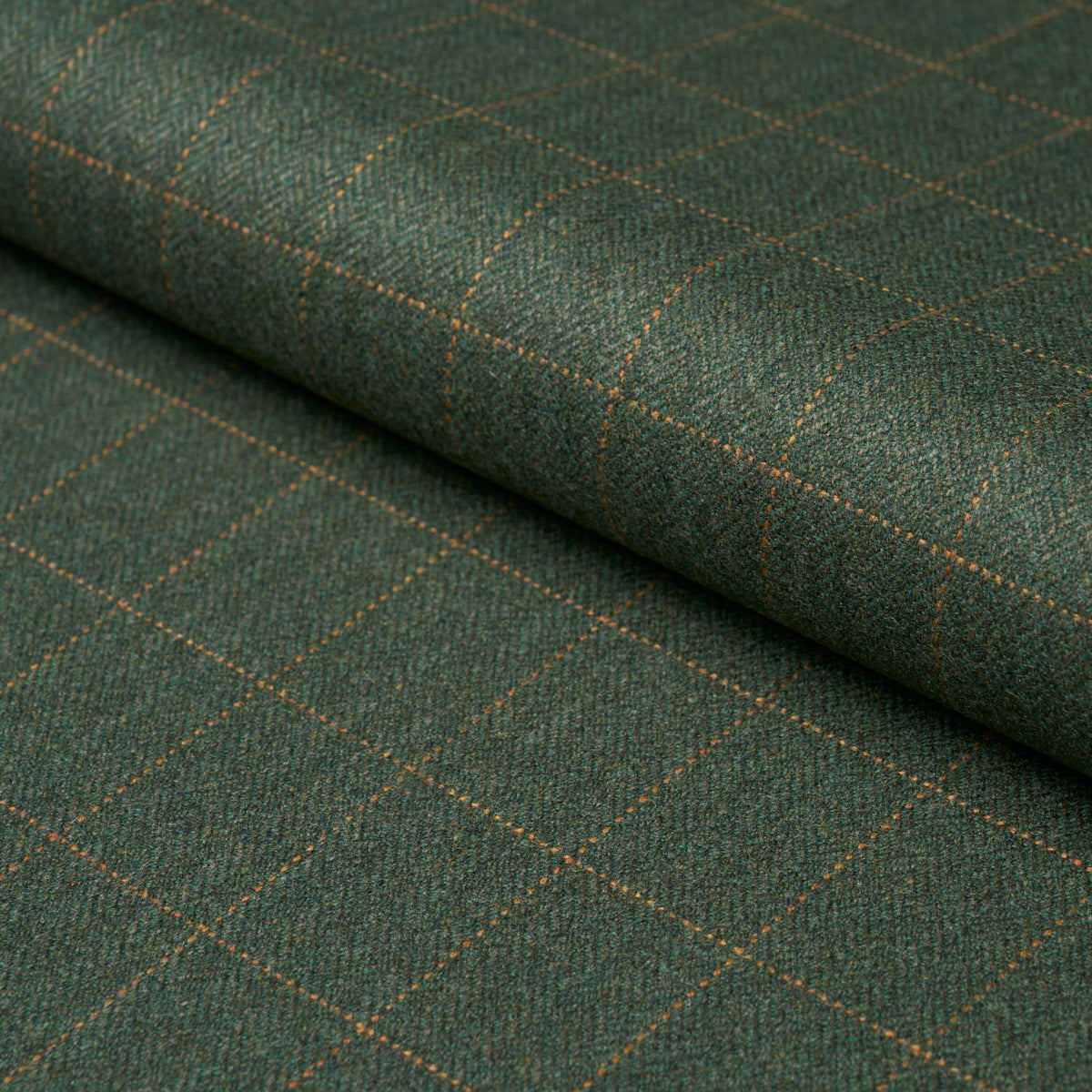 Purchase 85290 | Thompson Merino Windowpane, Hunter Green - Schumacher Fabric
