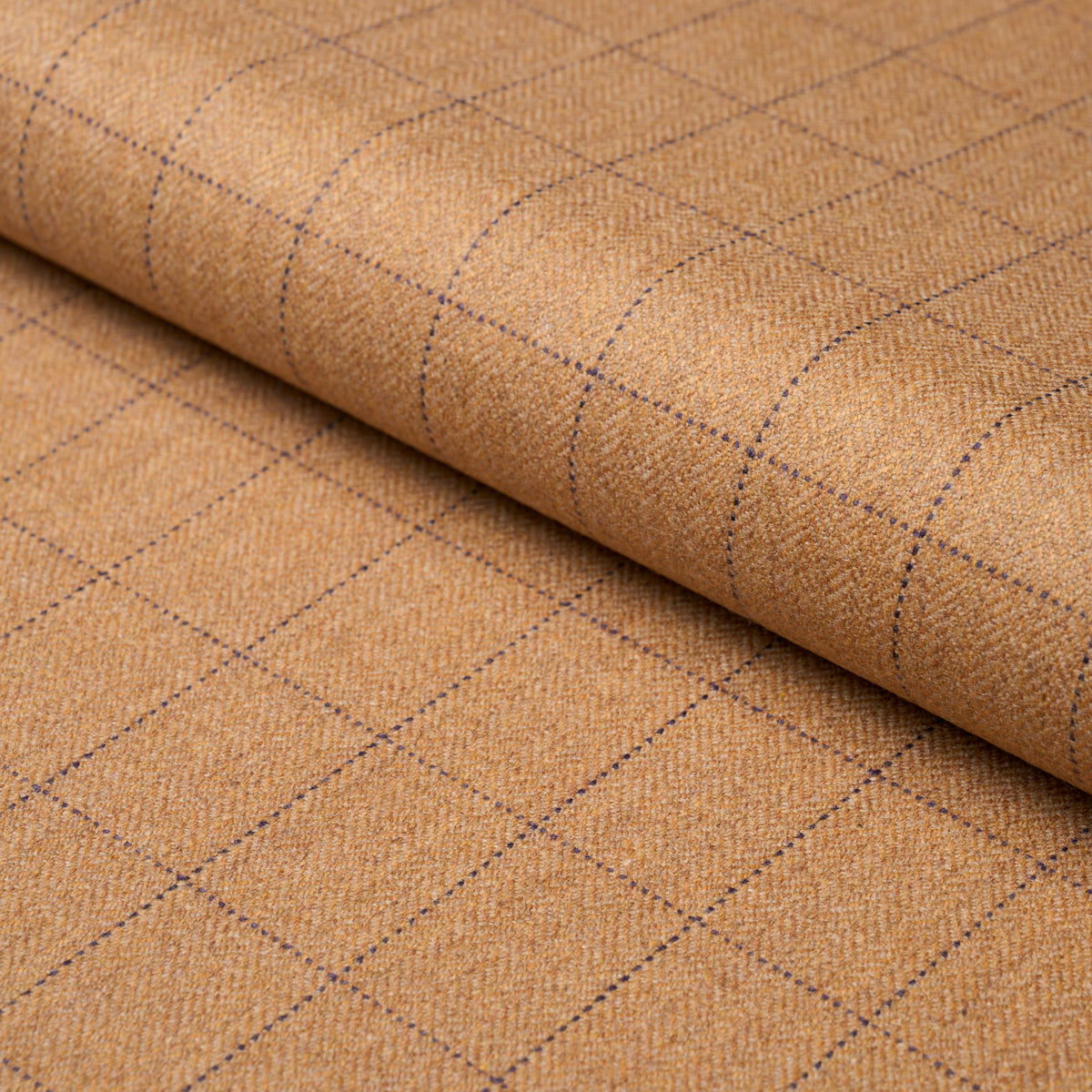 Purchase 85291 | Thompson Merino Windowpane, Camel - Schumacher Fabric