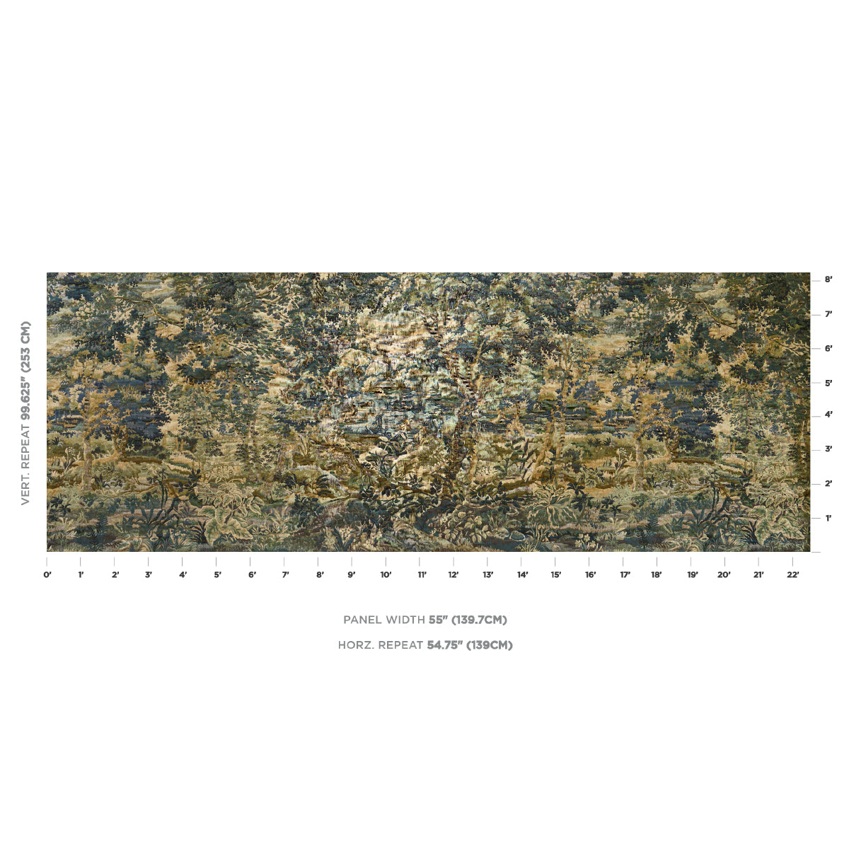 Purchase 85370 | Flemish Tapestry, Vert - Schumacher Fabric