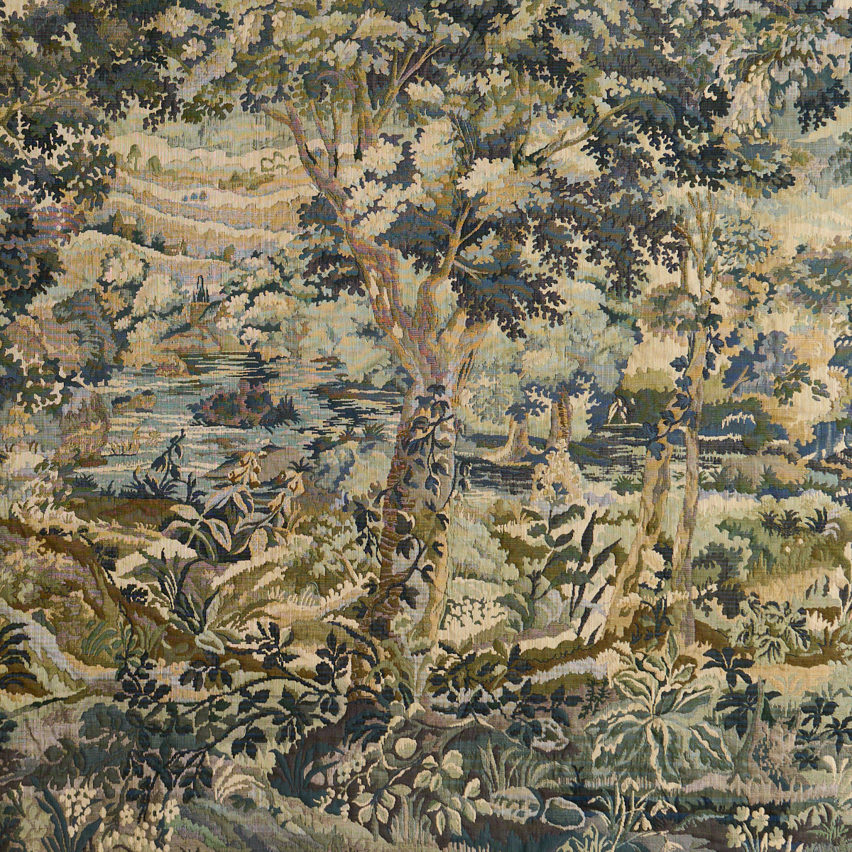 Purchase 85370 | Flemish Tapestry, Vert - Schumacher Fabric