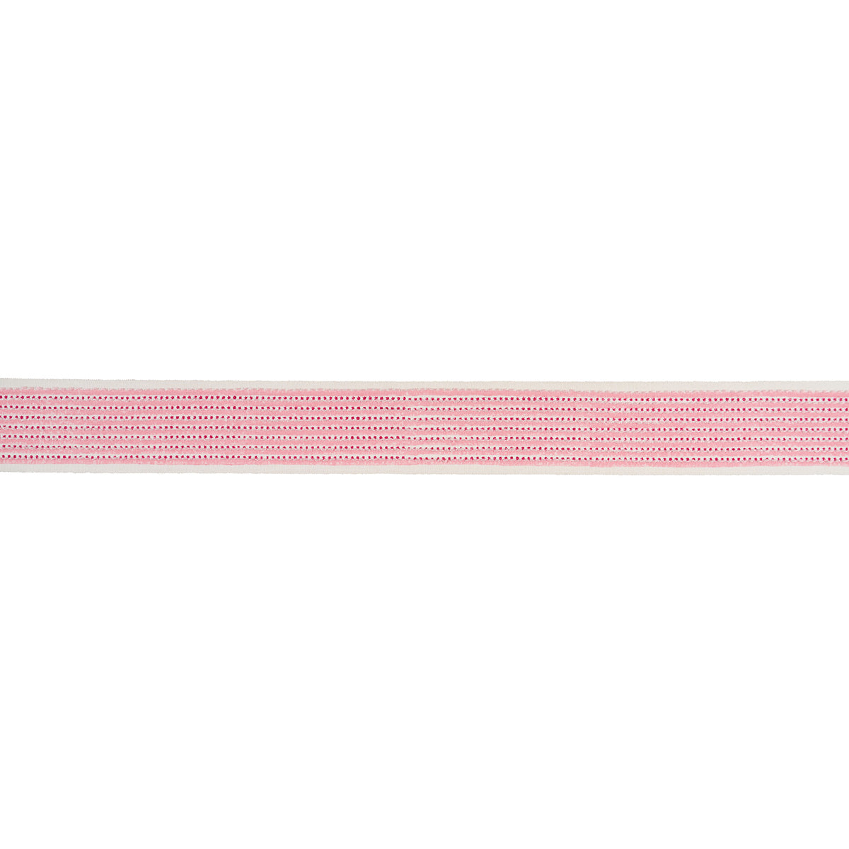 Purchase 85420 | Stripe & Dot Hand Block Trim, Pink - Schumacher Trim