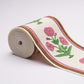 Purchase 85441 | Poppy Hand Block Trim, Pink - Schumacher Trim
