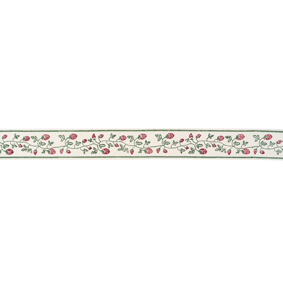 Purchase 85460 | Strawberry Trail Hand Block Trim, Dark Green - Schumacher Trim