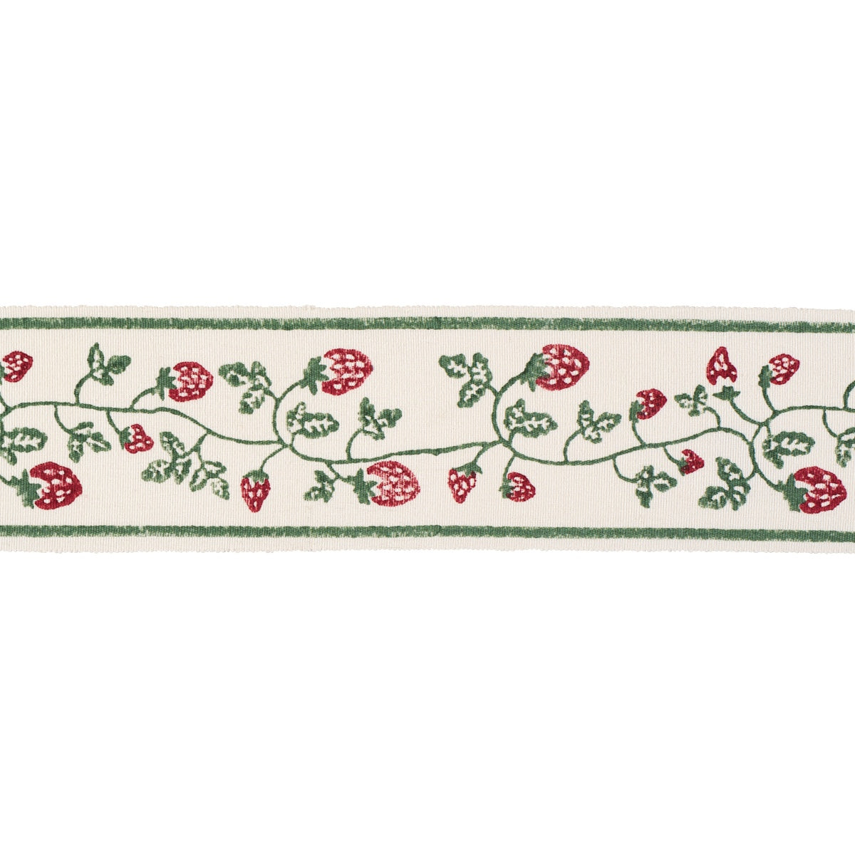 Purchase 85460 | Strawberry Trail Hand Block Trim, Dark Green - Schumacher Trim