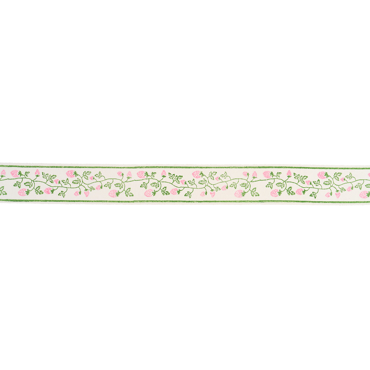 Purchase 85461 | Strawberry Trail Hand Block Trim, Green - Schumacher Trim