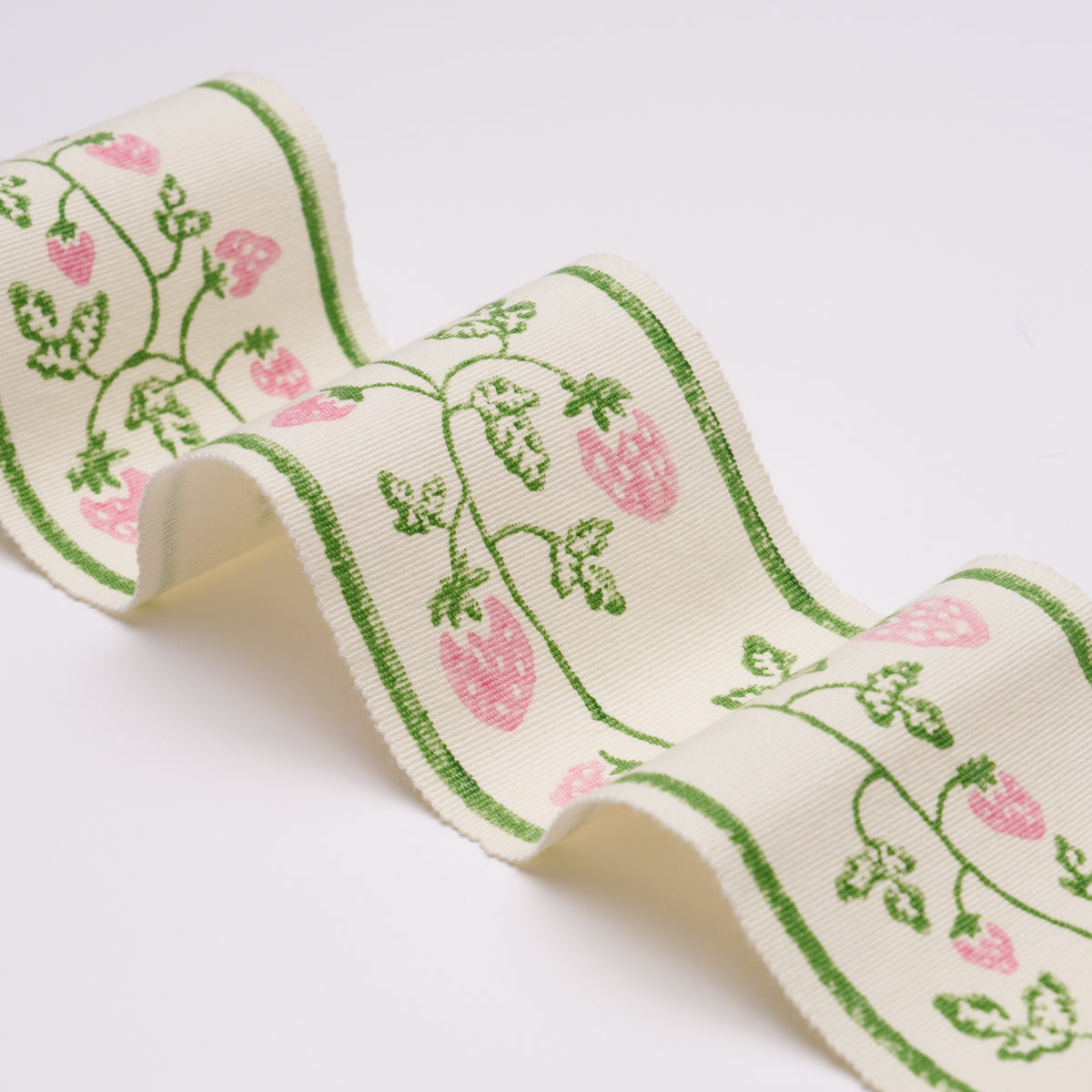 Purchase 85461 | Strawberry Trail Hand Block Trim, Green - Schumacher Trim