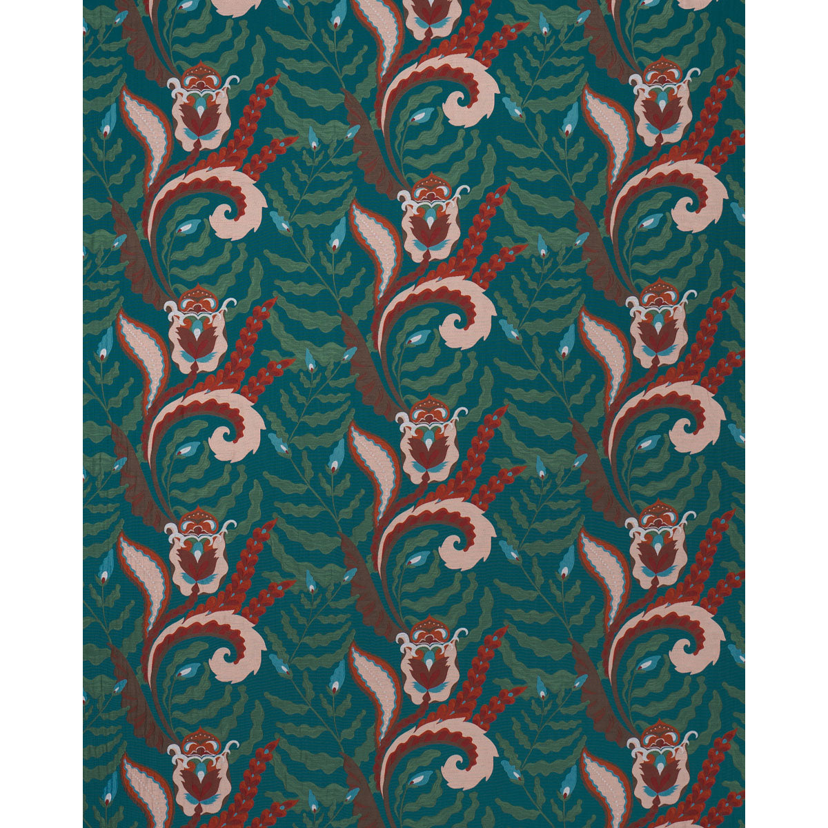 Purchase 85490 | Jaipur Fantaisie, Turquoise - Schumacher Fabric