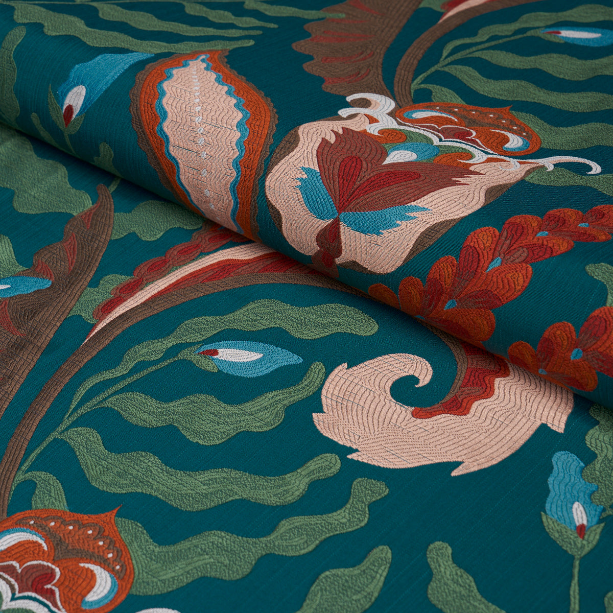 Purchase 85490 | Jaipur Fantaisie, Turquoise - Schumacher Fabric