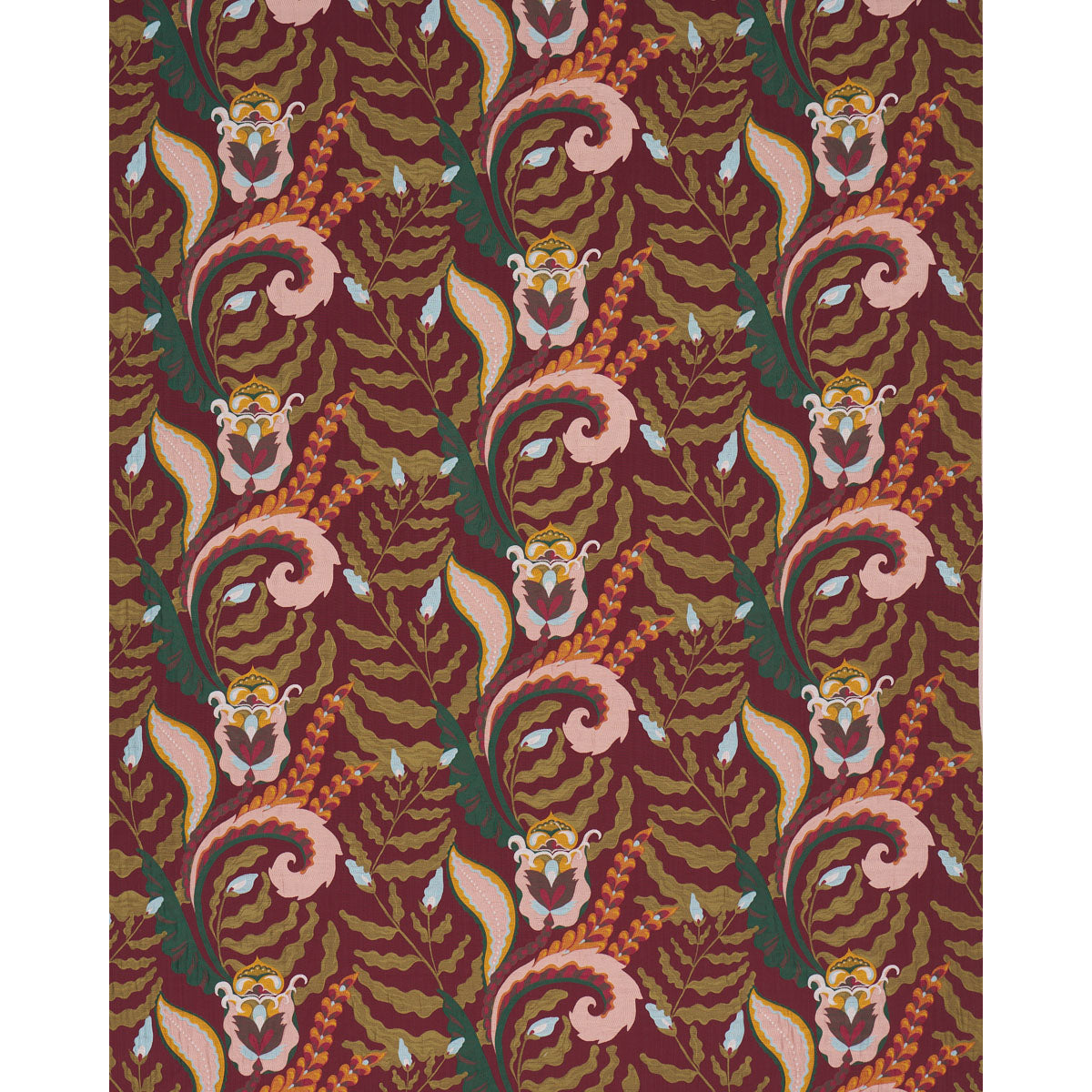 Purchase 85492 | Jaipur Fantaisie, Aubergine - Schumacher Fabric