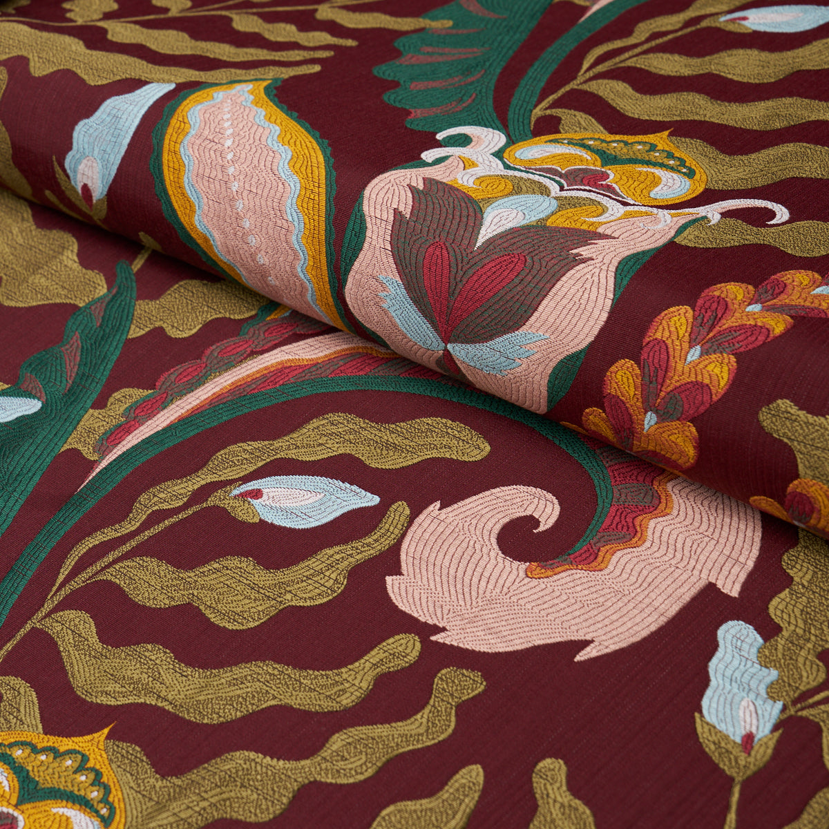 Purchase 85492 | Jaipur Fantaisie, Aubergine - Schumacher Fabric