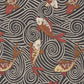 Purchase 85590 | Koi Fish, Midnight - Schumacher Fabric