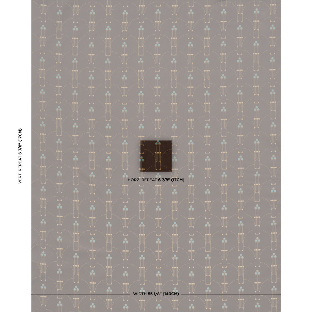 Purchase 85602 | Swanson Scallop, Carbon - Schumacher Fabric