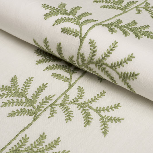Purchase 85630 | Eloise Embroidery, Sage - Schumacher Fabric